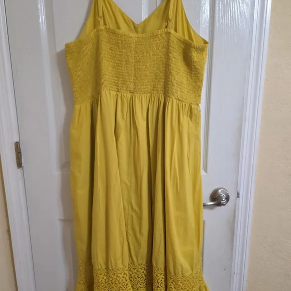 torrid Mustard Yellow Button-Front Sundress - Picture 6 of 8